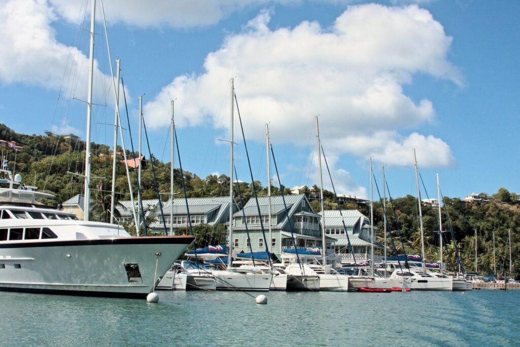 Sailing Yachts Marigot Bay St Lucia 1024x683